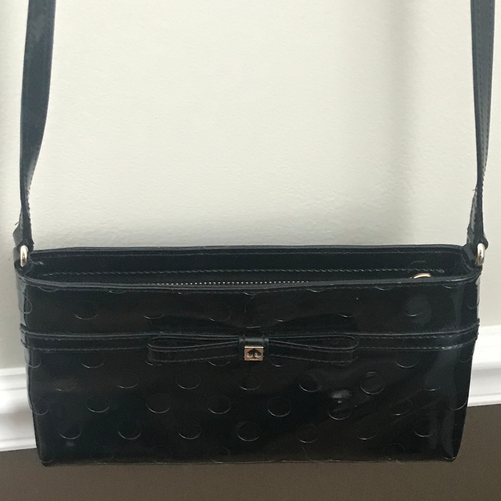Kate Spade Black Patent Cross Body Bag